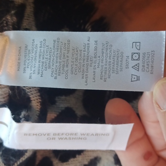 LOFT poncho wrap open cardigan XS/S fringe sleeveless cozy lounge - Picture 5 of 8